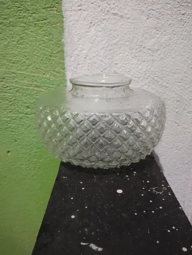 Globo de Vidro Trabalhado para Lustre / Luminária