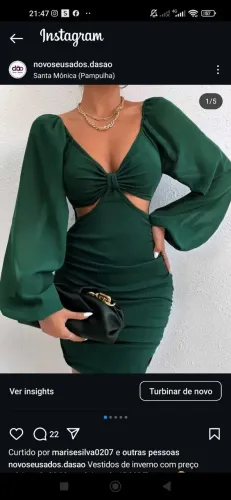 Vestido verde novo 45,90/ Ler descrição antes d chamar 