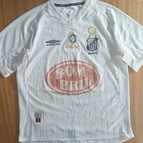 Camisa Original 2002 Santos FC Umbro Branca 90 Anos P