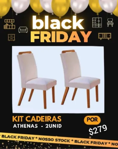 Kits Cadeiras athenas-2 unid