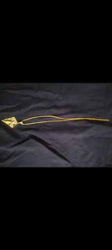 Colar masculino dourado com Cristo na Cruz*novo*!