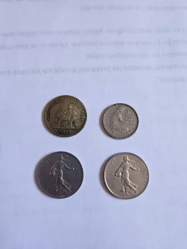 4 moedas antigas 