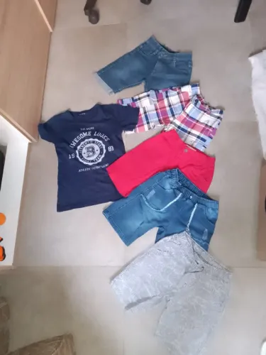 05 bermudas + 01 camiseta Tam 08