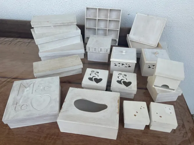18 peças em MDF para artesanato