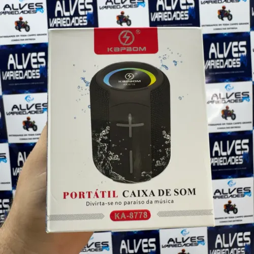 Caixa de som Bluetooth resiste a água 