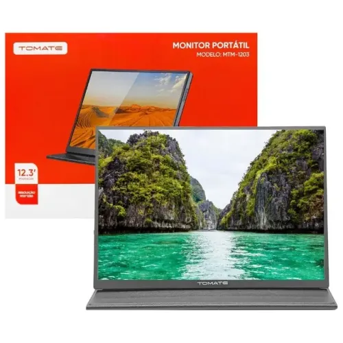 Monitor Portátil 12.3 Polegadas Tomate MTM1203 Full HD Leve e Versátil