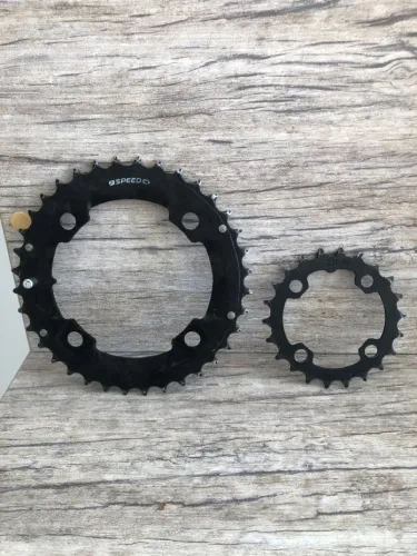 jogo de coroas bicicleta mtb 36 - 22 dentes