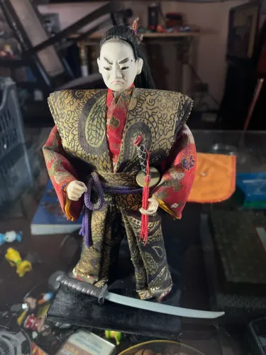 boneco samurai japonesa,