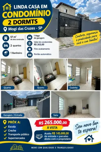 Imóvel para venda tem 57 metros quadrados com 2 quartos em Braz Cubas - Mogi das Cruzes -