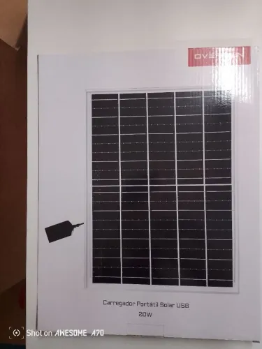 Carregador portátil solar usb 