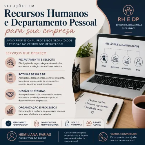 Consultora de Recrutamento e Seleção | RH e Departamento Pessoal