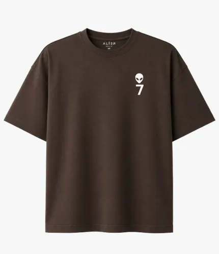 CAMISETA OVERSIZED MARROM G OU GG