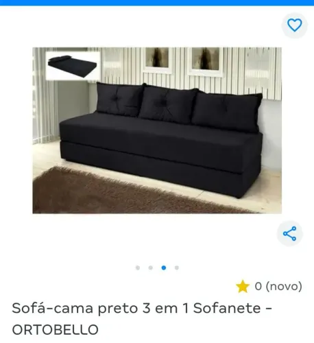 Vende-se sofanete courino preto