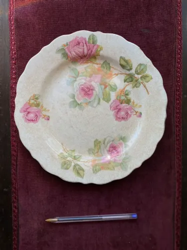 Antigo prato inglês em porcelana (ref:157)