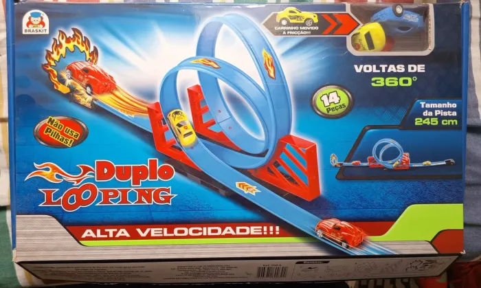 Pista de brinquedo Duplo Looping