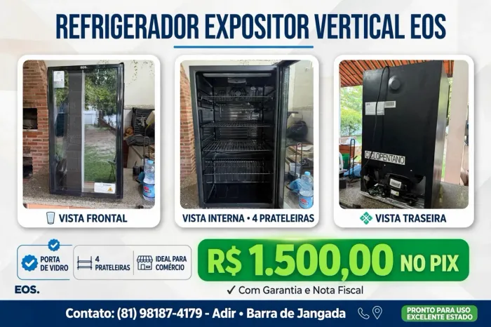 REFRIGERADOR EXPOSITOR 100L EOS - NOVINHO