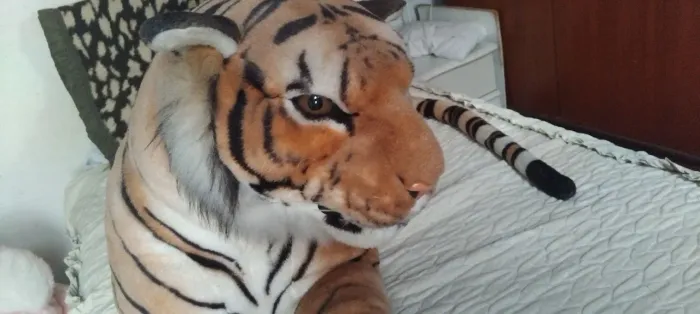 Tigre de pelúcia gigante
