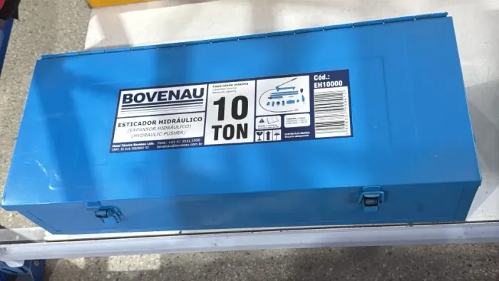 ESTICADOR HIDRAULICO 10 TONELADAS COM MALETA 12 PECAS - BOVENAU