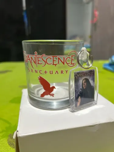 Copo personalizado evanescence + chaveiro personalizado Ev 