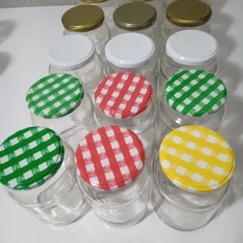 POTES DE VIDRO 500 ML COM TAMPA