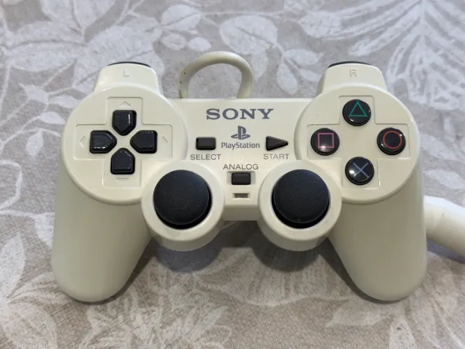 Controle Playstation 2 Ceramic White original Serie A