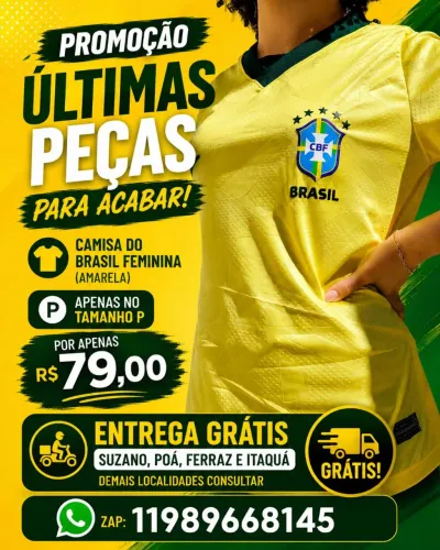 Camisa Amarela Brasil 