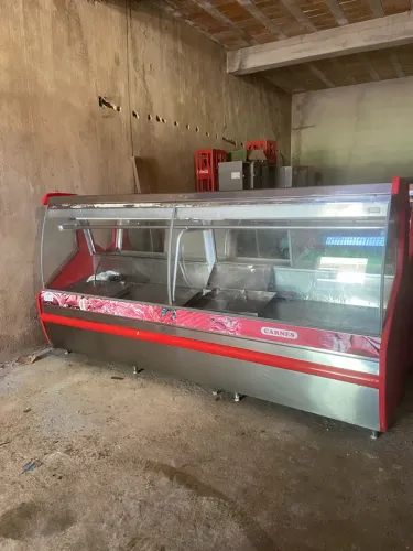 2 Freezers Expositores para Açougue - Balcão Refrigerado - Polar