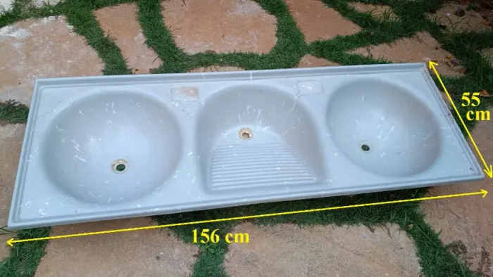 Tanque 3 bojos lavanderia lavar roupas triplo