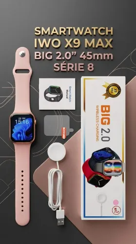 SMARTWATCH IWO X9 MAX BIG 2.0" 45mm SÉRIE 8