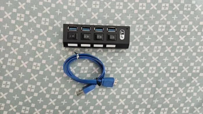 USB HUB 3.0 + Cabo OTG USB C