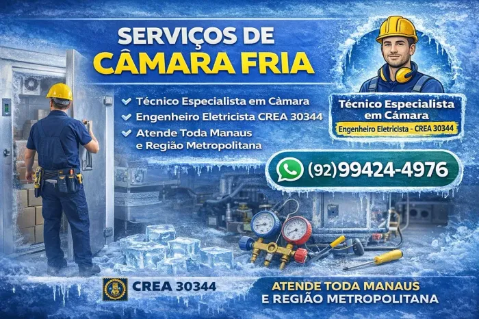 Manutenção em câmara fria e refrigeração em geral