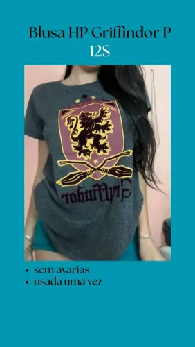 Camisa Harry Potter P