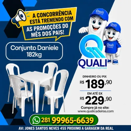 CONJUNTO MESA E CADEIRA 182 KG