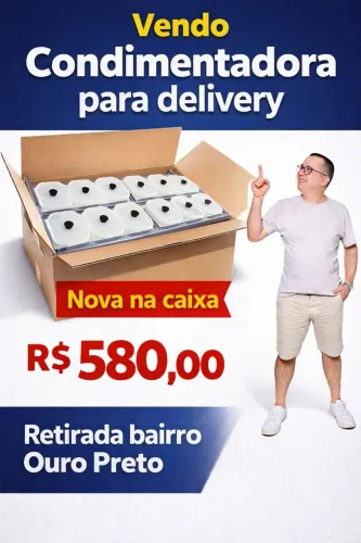 Condimentadora 12 Cubas para pizzaria, hamburgueria, açaiteria NOVA