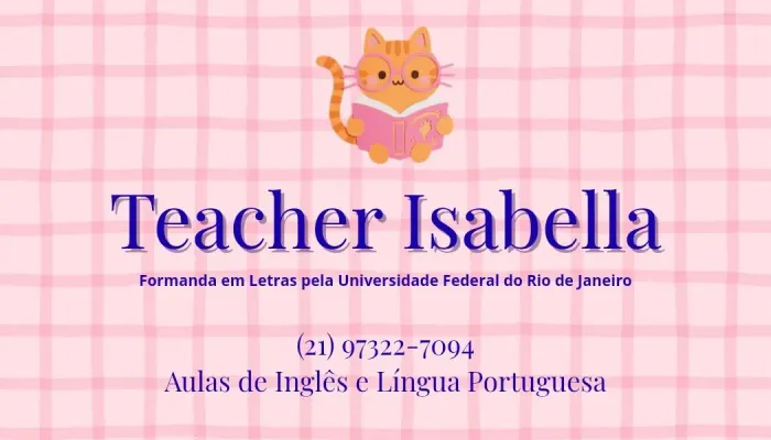 Professora particular - Aulas de Inglês e Língua Portuguesa