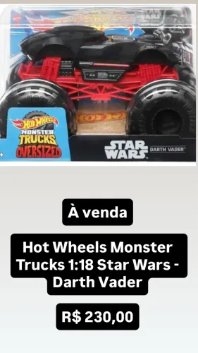 Hotwheels Monster Trucks 1:18 Star Wars Darth Vader