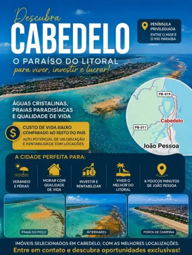 Lotes comerciais e residencias em Cabedelo. 