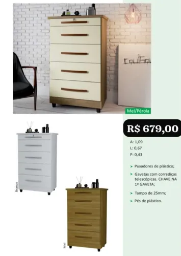 Cômoda Lopp - Promoção