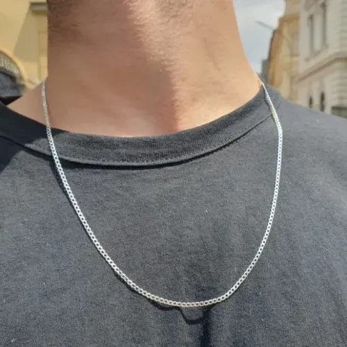 colar de prata 925 60cm Legítimo 