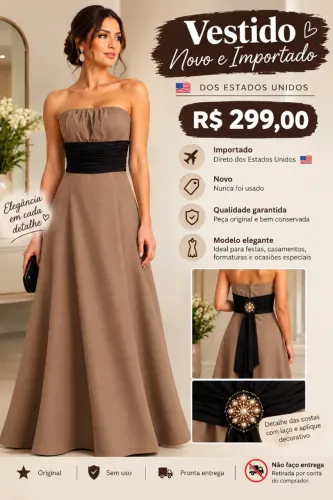 Vestido de festa importado