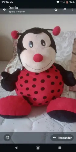 Joaninha de pelúcia! Aproveite!
