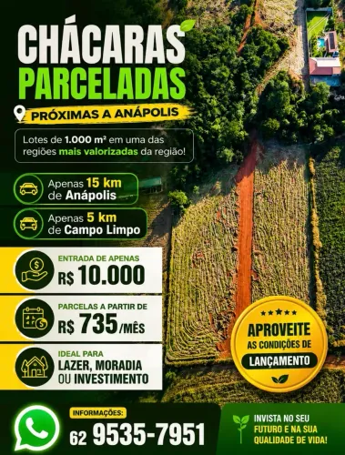 Chácaras parceladas