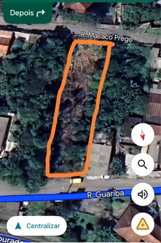 Terreno de 1.000m2 no Recreio da Borda do Campo. Em frente a UBS.