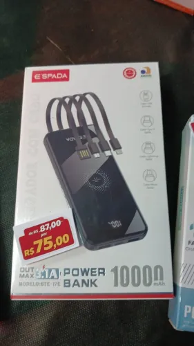 Power Bank indução BTE-17 - Carregamento por Indução + 10.000mAh