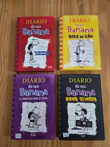 Kit 4 Livros Diaro de Banana Capa Dura