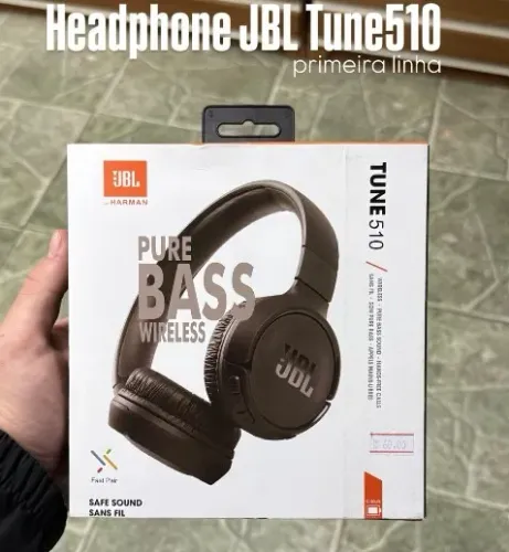 Fone bluetooth Jbl Tune 500bt Sem Fio Com Microfone Cor Preto