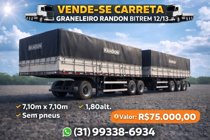 Carreta Bitrem Graneleiro Randon