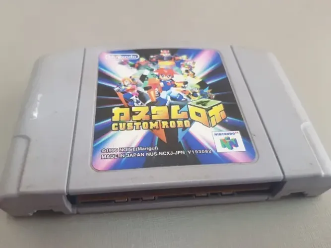 CUSTOM ROBO - CARTUCHO ORIGINAL N64 JAPONÊS - SÓ FUNCIONA EM APARELHO SEM A TRAVA PLÁSTICA