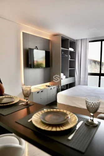 Flat já pronto e mobiliado à venda, 23 m² por R$ 323.000 - Intermares - Cabedelo/PB