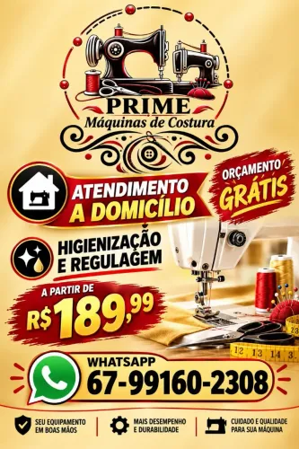 Assistencia técnica em máquinas de costuras domesticas